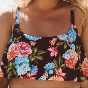 Curvy Full Bloom Bathing Suit TOP Capriosca Size 20 NEW!